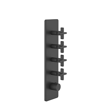 Фото Смеситель для душа Gessi Inciso 58228#299 термостат, черный матовый