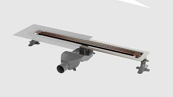 Фото Душевой лоток Boheme B&T Infinity 981-60-BRB нерж.сталь, бронза браш 60 см