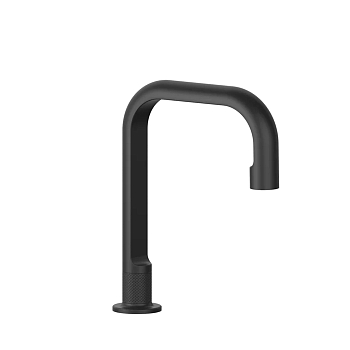 Фото Излив Gessi Inciso 58093#299 отдельностоящий черный матовый