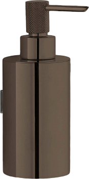 Фото Дозатор жидкого мыла Boheme Uno 10977-SGM подвесной Shine Gun Metall Shine Gun Metal