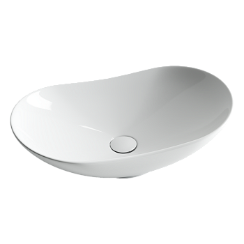 Фото Раковина Ceramicanova Element CN6015 накладная 62 × 36 × 14,5 см, белый глянцевый