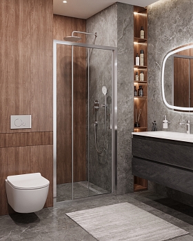 Фото Душевая дверь Cezares MOLVENO-BF-3-100-C-Cr-IV