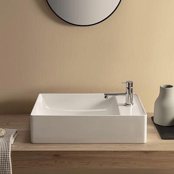 Фото Раковина Globo T-Edge TE055BI*0 накладная 55 см, цвет белый