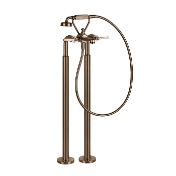 Фото Смеситель для ванны Gessi Venti20 65128#708 напольный, copper brushed, медь матовая