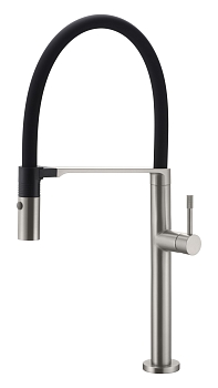 Фото Смеситель для кухни Boheme Uno 114-NB никель браш