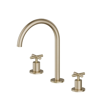 Фото Смеситель Newform Blink 70801.59.098 для раковины, шампань браш PVD