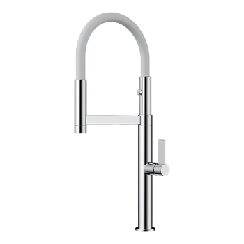 Фото Смеситель для кухни Omoikiri Osaka-C-WH 4994332 хром / белый