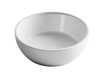 Фото Раковина Ceramicanova Element CN6021 накладная 41 × 41 × 14,5 см, белый глянцевый