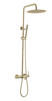 Фото Душевая стойка Boheme Uno 468-MG matt gold, золото матовое