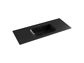 Фото Раковина Ceramicanova Element CN7006MB мебельная 121 × 46,5 × 18 см, черный матовый