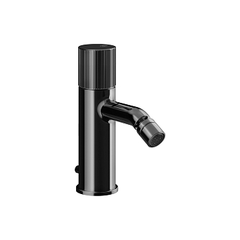 Фото Смеситель для биде Gessi Habito 70507#706 с донным клапаном, черный хром глянец pvd