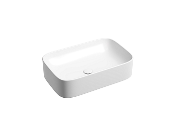 Фото Раковина Ceramicanova Element CN6053MW накладная 60,5 × 38 × 15 см, белый матовый