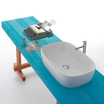 Фото Раковина Globo Genesis GE045.BI*0 накладная 60 см, цвет белый