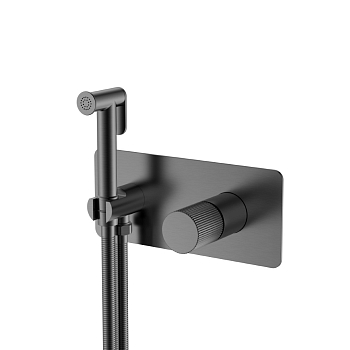 Фото Гигиенический душ Boheme Stick 127-GM.3 со смесителем графит