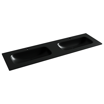 Фото Раковина Ceramicanova Grace CN7023MB мебельная 161 × 45,7 × 13,7 см, черный матовый