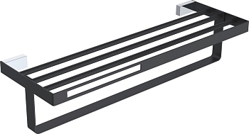 Фото Полка Boheme Q 10947-B для полотенец черный/хром 60 см