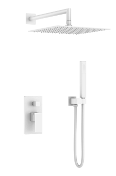 Фото Смеситель для душа Boheme Qubic 474-3-MW белый матовый