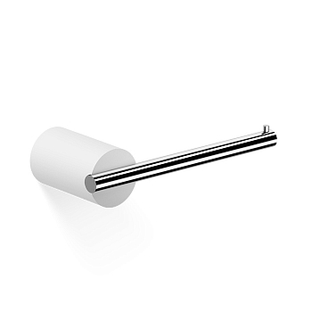 Фото Держатель туалетной бумаги Decor Walther Stone 0974854 подвесной, белый матовый/хром