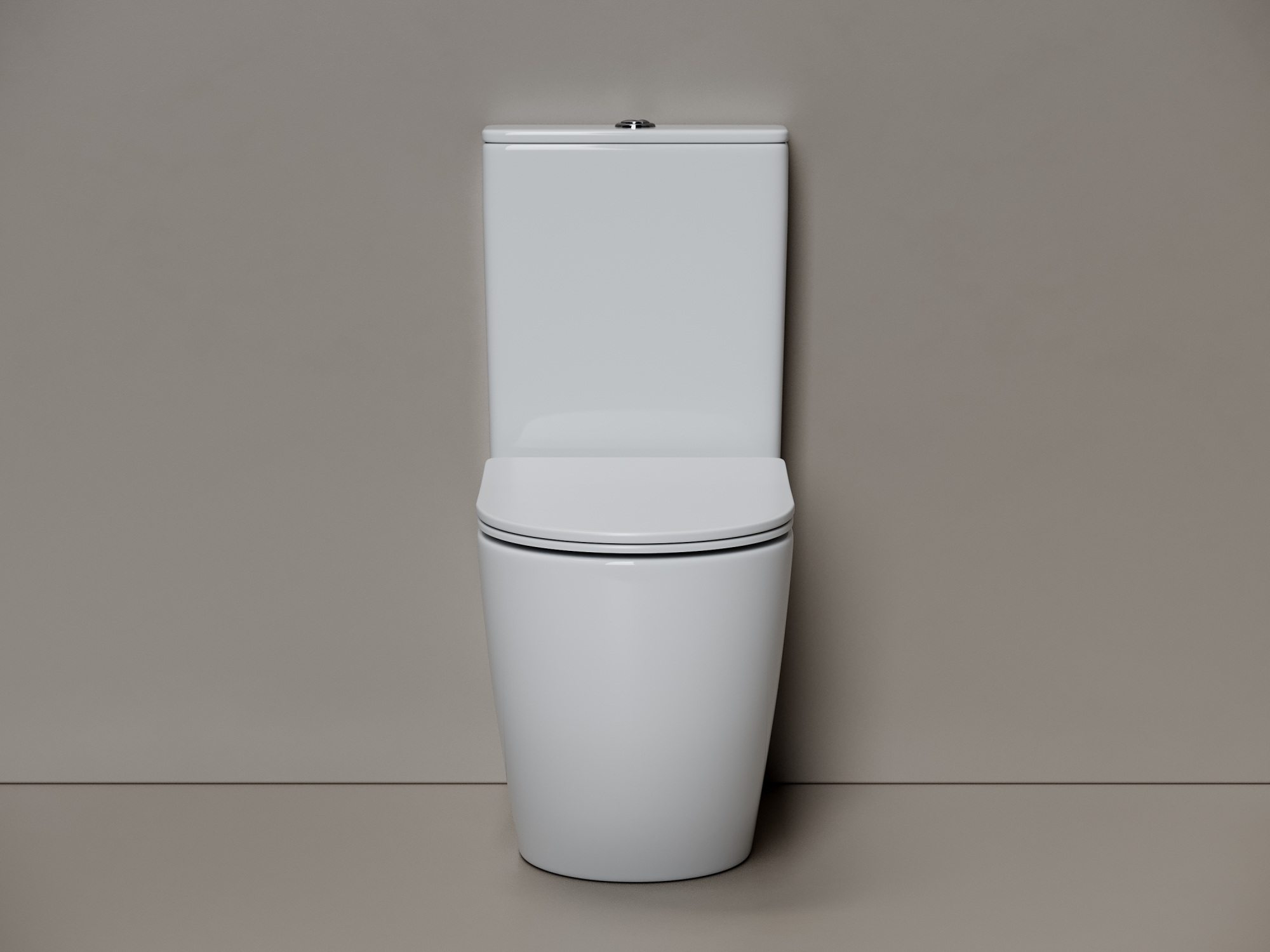 Фото Унитаз Ceramicanova Mia CN1801T с сиденьем с бачком компакт, белый глянцевый
