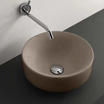 Фото Раковина Kerasan Cento 355781 накладная 45 см, цвет nocciola