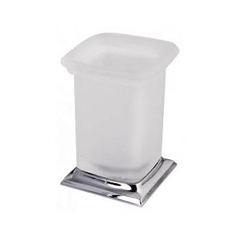 Фото Стакан Colombo Portofino B3241.CR-VAN настольный хром глянец/стекло матовое