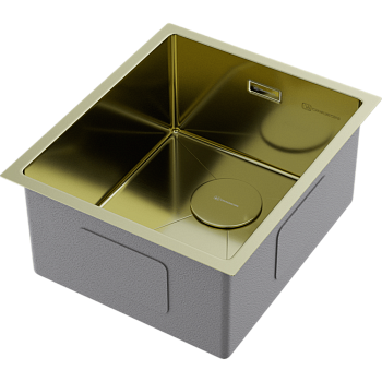 Фото Кухонная мойка Omoikiri Taki 38-U/IF-LG 4973092 светлое золото