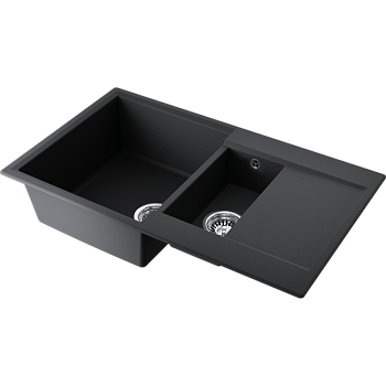 Фото Кухонная мойка Omoikiri Daisen 86-2-BL 4993477 черный