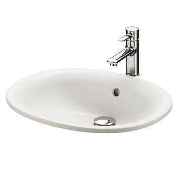 Фото Раковина Toto Public LW762Y встраиваемая 45 см, цвет белый