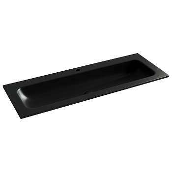 Фото Раковина Ceramicanova Grace CN7017MB мебельная 121 × 45,7 × 13,7 см, черный матовый