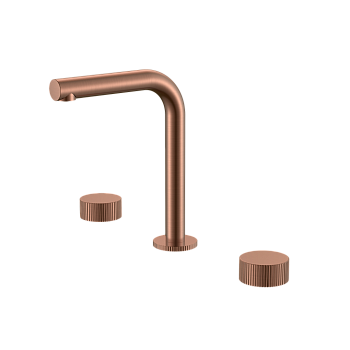 Фото Смеситель для раковины Boheme Stick 152-CB.3 медь браш, ручки Linea