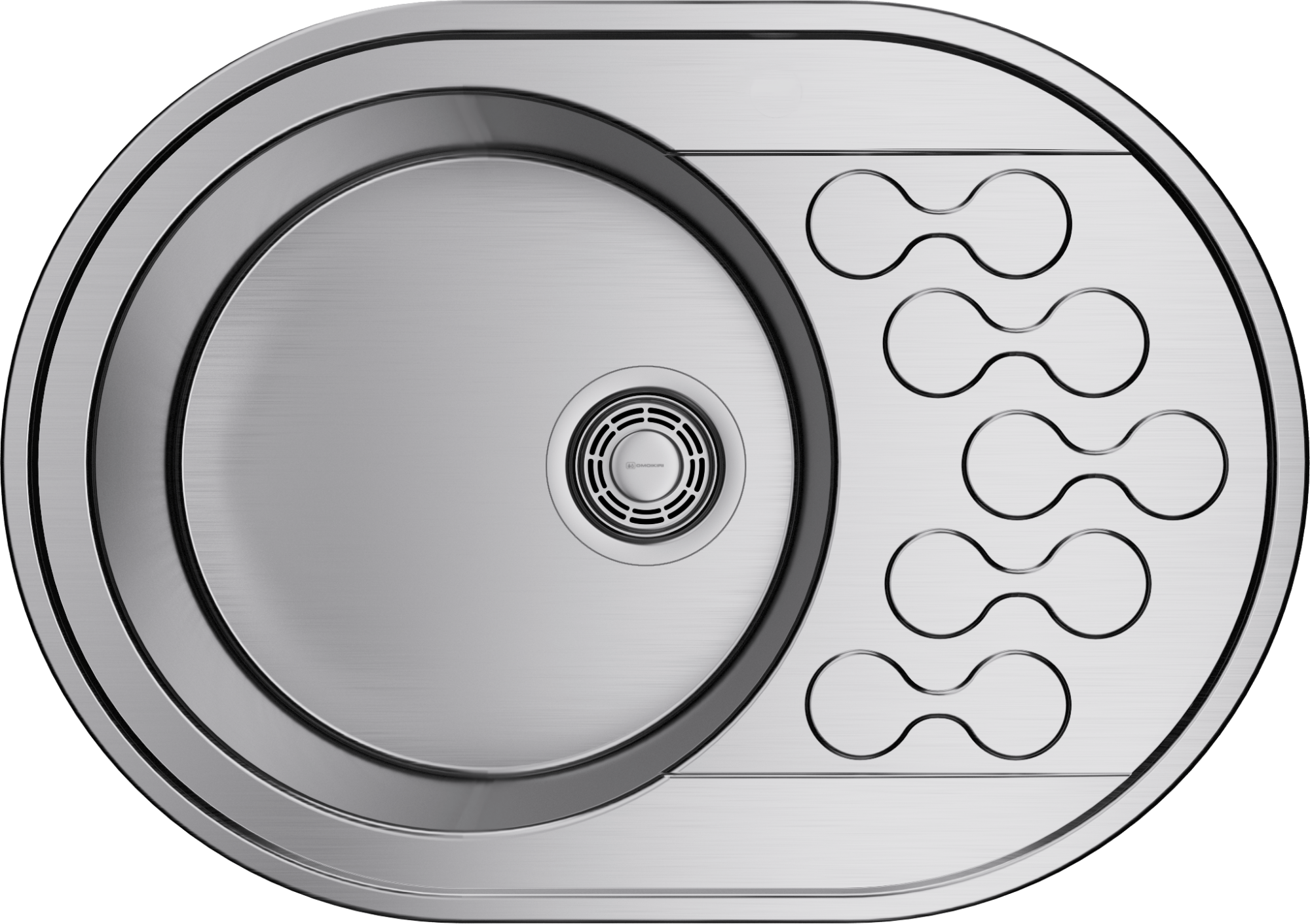 Фото Кухонная мойка Omoikiri Kasumigaura 65-IN 4993727 нержавеющая сталь