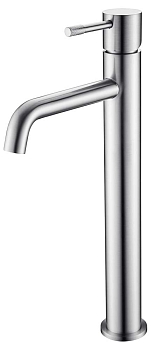 Фото Смеситель для раковины Boheme Uno 462-INOX высокий, брашированная нержавеющая сталь
