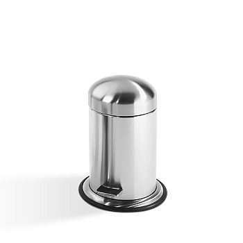 Фото Ведро Decor Walther Basic 0608176 напольное 3 л, сталь матовая