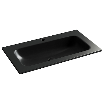 Фото Раковина Ceramicanova Grace CN7012MB мебельная 81 × 45,7 × 13,7 см, черный матовый