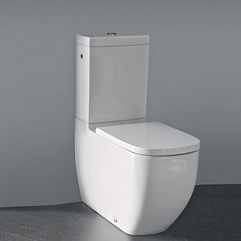 Фото Унитаз-компакт Laufen Palomba безободковый Белый универсальный выпуск