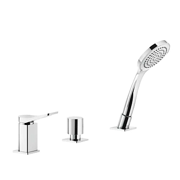 Фото Смеситель на борт ванны Gessi Rilievo 59043#031 для наполнения через слив-перелив, хром