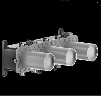 Фото Скрытая часть смесителя Gessi Origini 66236#031, хром