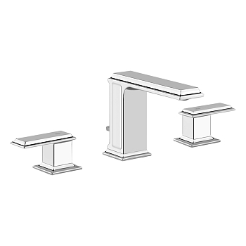 Фото Смеситель для раковины Gessi Eleganza 46012#031 с донным клапаном, хром