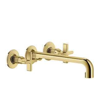 Фото Смеситель для раковины Gessi Inciso 58192#246, золото глянец pvd