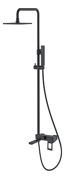 Фото Душевая стойка Boheme Q 148-BB черный матовый