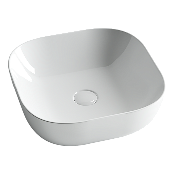 Фото Раковина Ceramicanova Element CN6010 накладная 42 × 42 × 14,5 см, белый глянцевый