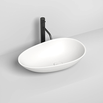 Фото Раковина Salini Paola 1101201SM накладная 58 см, цвет белый матовый