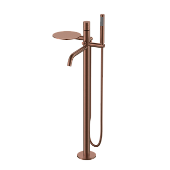 Фото Смеситель для ванны Boheme Stick 129-BRB напольный бронза браш