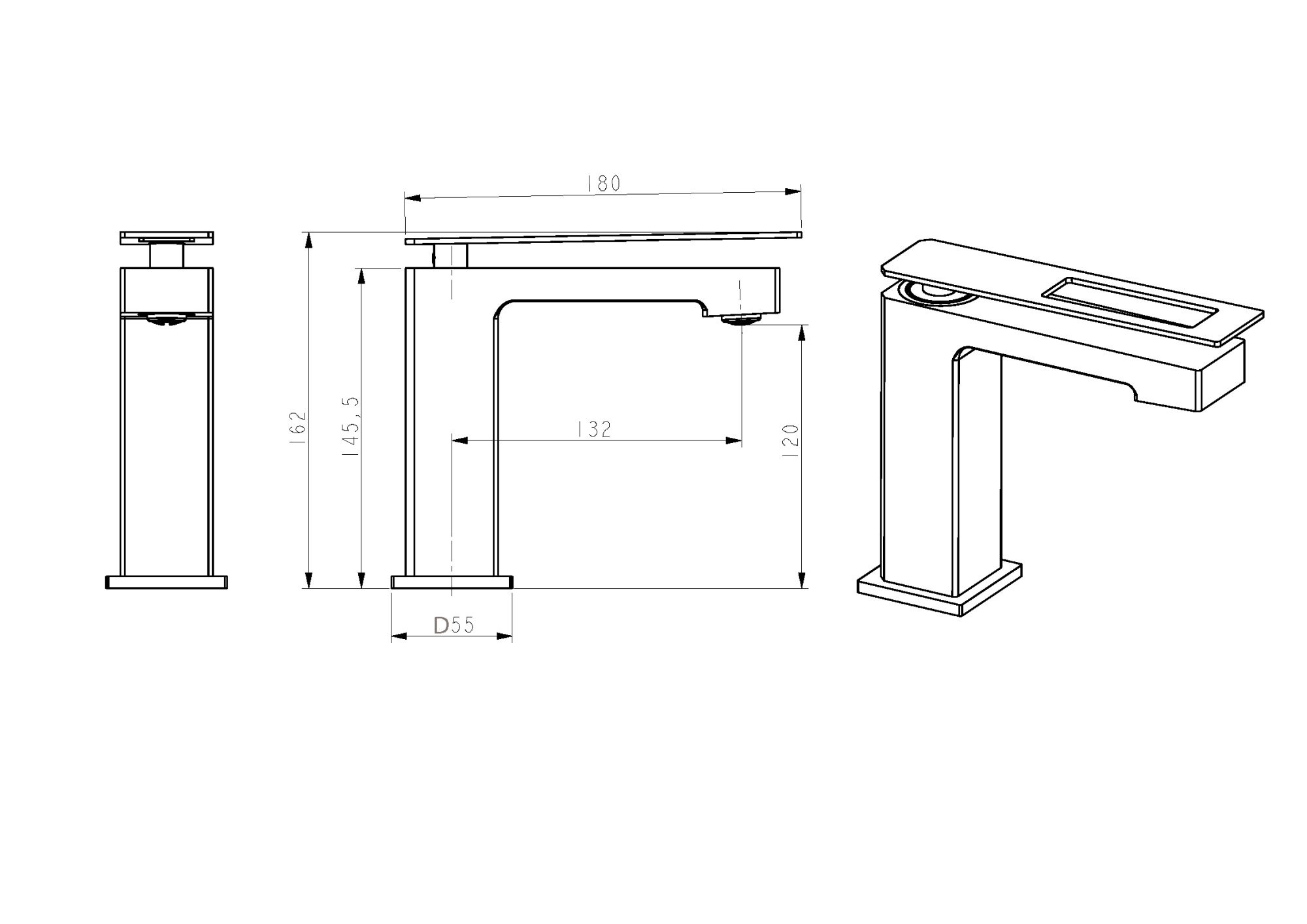 Фото Смеситель для раковины Boheme Q 141-GG золото глянец