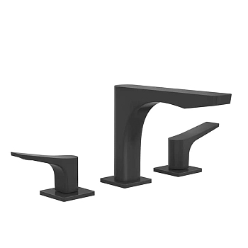 Фото Смеситель для раковины Gessi Rilievo 59012#299, черный матовый