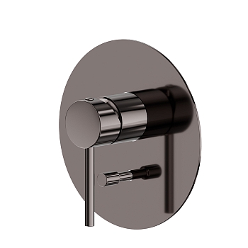 Фото Смеситель Newform XT 4270E.58.063 для душа с переключателем на 2 потока, оружейная сталь глянец PVD