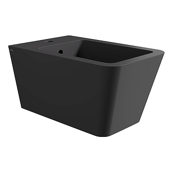 Фото Биде подвесное Alice Hide Square черный матовый