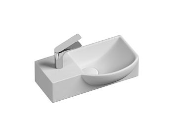 Фото Раковина Ceramicanova Element CN6039R подвесная 40 × 22 × 12 см, белый глянцевый