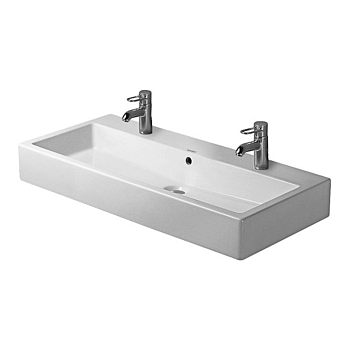 Фото Раковина Duravit Vero 0454100024 подвесная 100 см, цвет белый