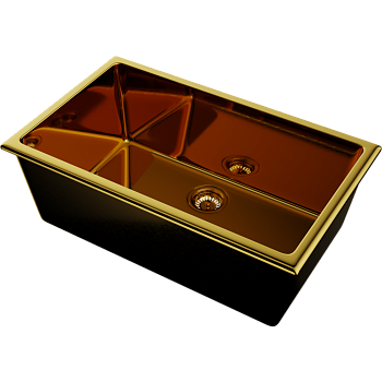 Фото Кухонная мойка Omoikiri Okinoshima 76-U/I-G Glossy 4993041 золото глянцевое